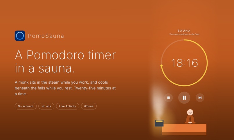 PomoSauna – screenshot 1