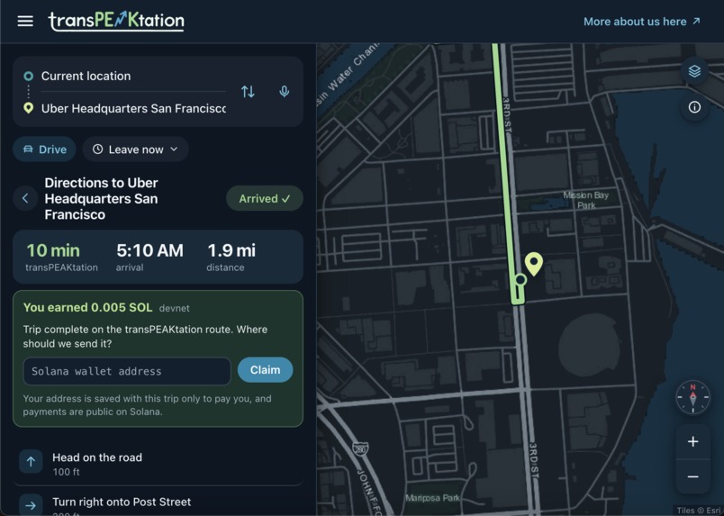 transPEAKtation – screenshot 3