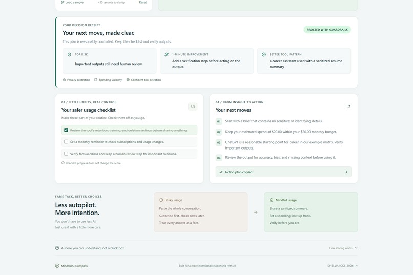 MindfulAI Compass – screenshot 1