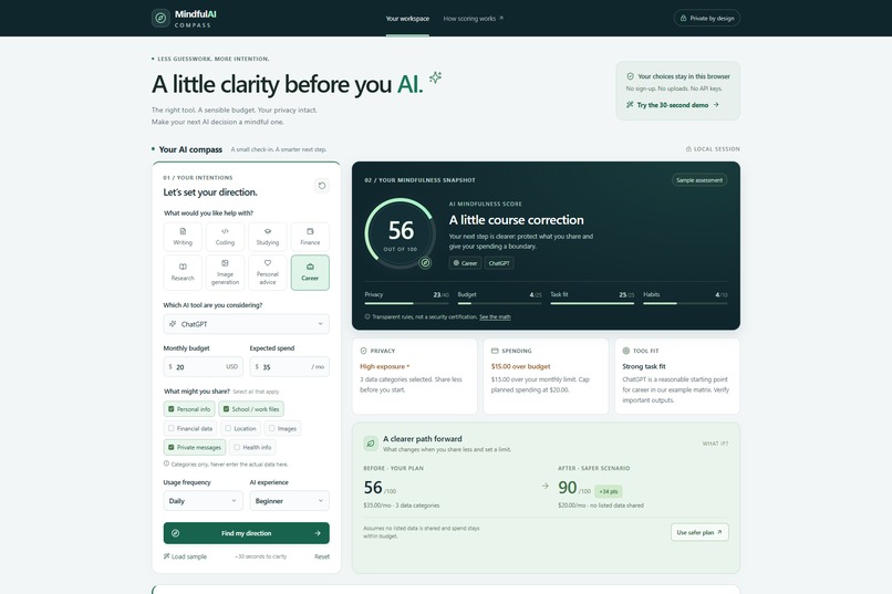 MindfulAI Compass – screenshot 3