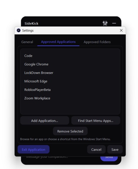 SideKick – screenshot 2