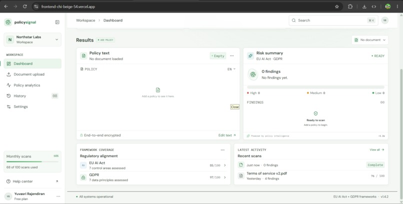 AI Policy Scanner – screenshot 1