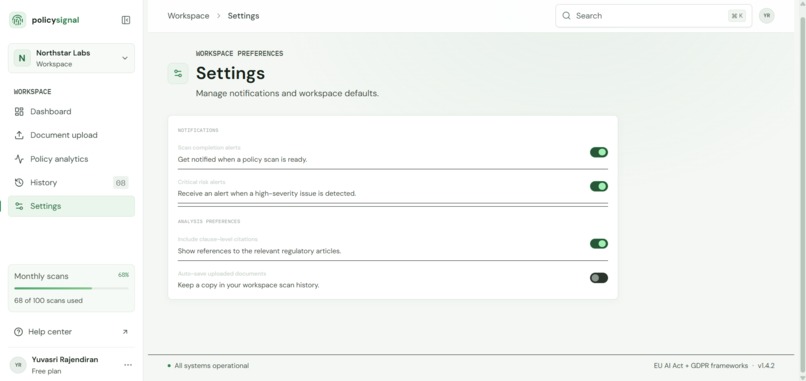 AI Policy Scanner – screenshot 2