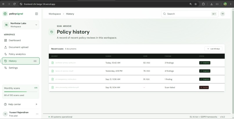 AI Policy Scanner – screenshot 4