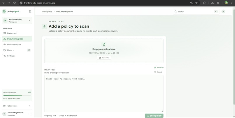 AI Policy Scanner – screenshot 6
