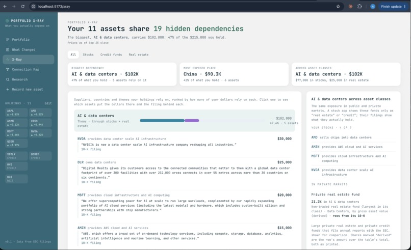 Portfolio X-Ray – screenshot 4