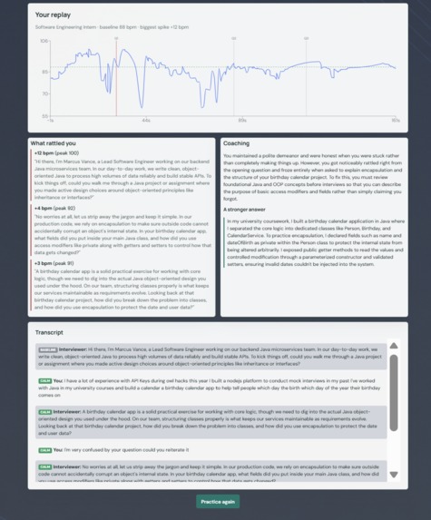 Presage x AI Interview Pressure Test – screenshot 4