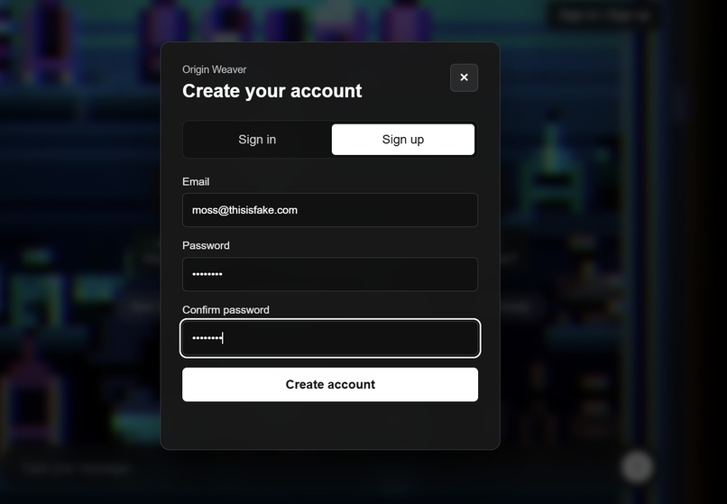 OriginWeaver – screenshot 2