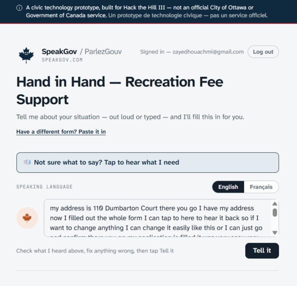 SpeakGov – screenshot 3