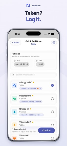DoseWise – screenshot 2