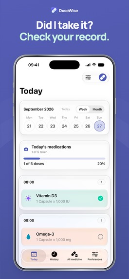 DoseWise – screenshot 1