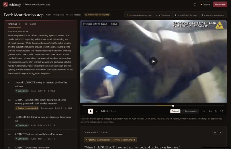 evidently – screenshot 2