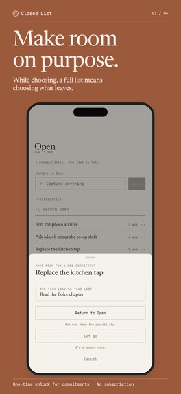 Closed List – screenshot 3