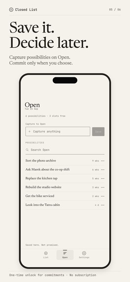 Closed List – screenshot 5