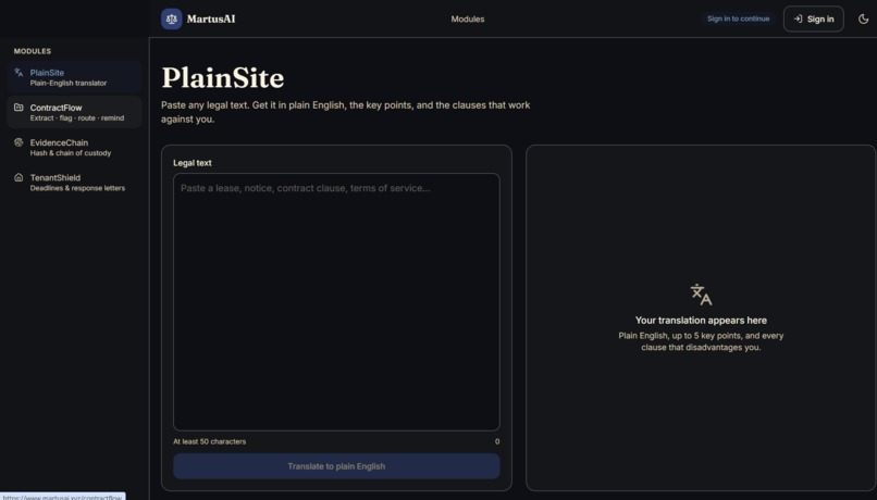 MartusAI – screenshot 1