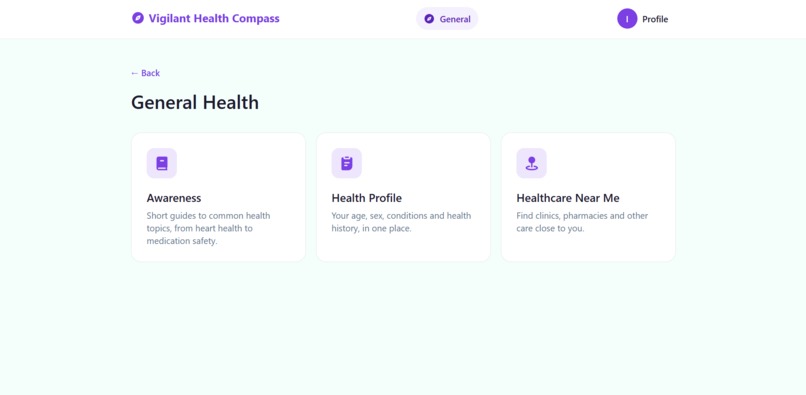 Vigilant Health Compass – screenshot 3
