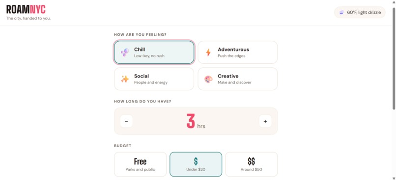 RoamNYC – screenshot 2