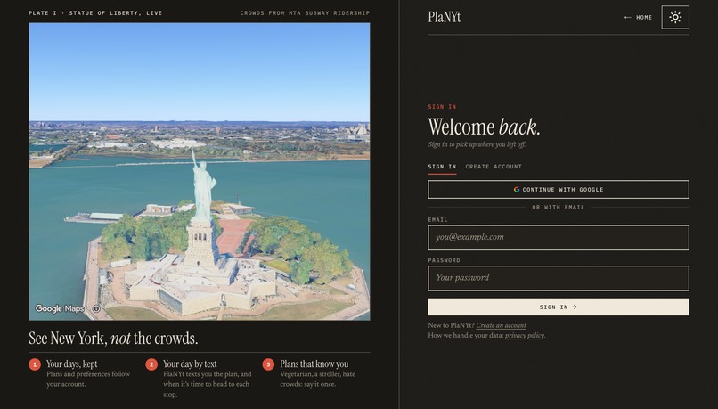 PlaNYt – screenshot 3