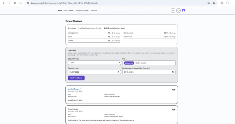 Know your SqFt – screenshot 1