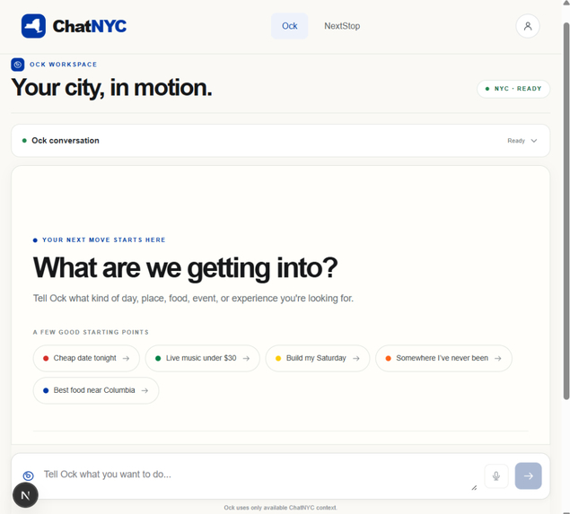 ChatNYC – screenshot 1