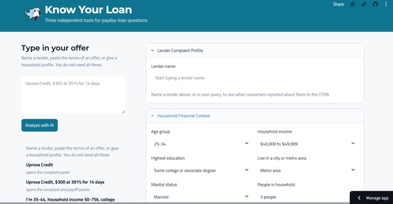 Know your Loan – screenshot 1