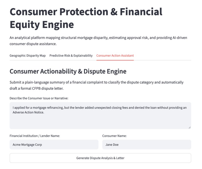 Consumer Protection & Financial Equity Engine – screenshot 7