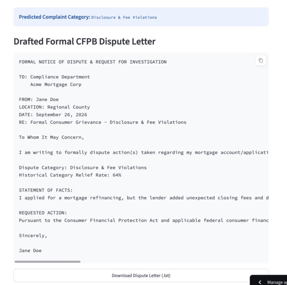 Consumer Protection & Financial Equity Engine – screenshot 8