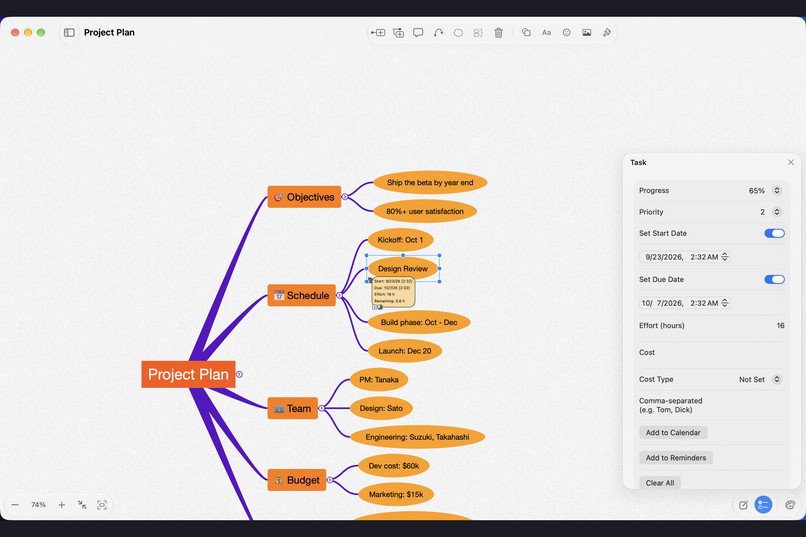 Thoughtree: Mind Map & Outline – screenshot 5