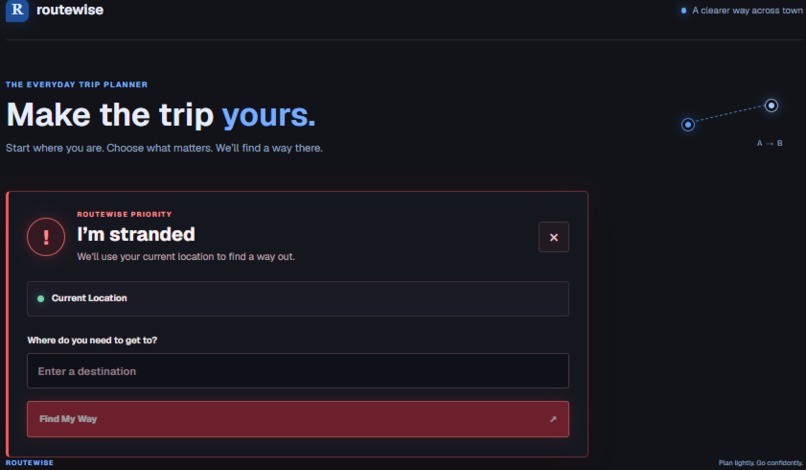RouteWise – screenshot 1