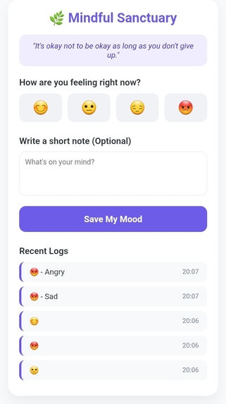 Mental Health Tracker – screenshot 1