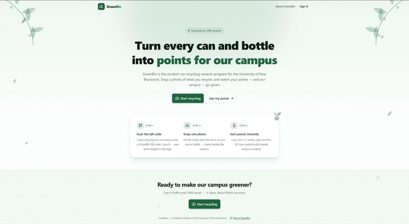 GreenBin – screenshot 2