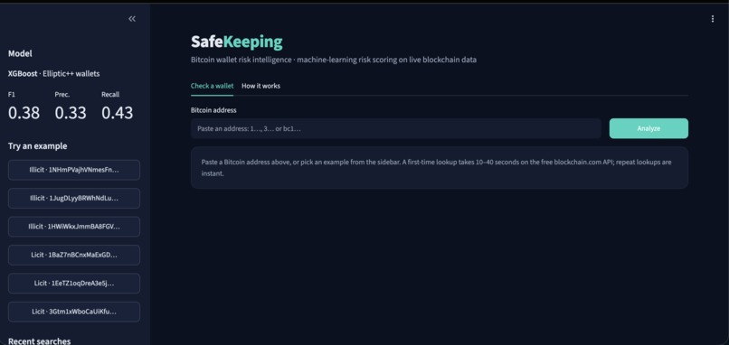 SafeKeeping – screenshot 1