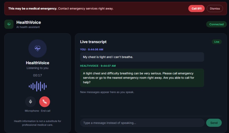 HealthVoice – screenshot 2