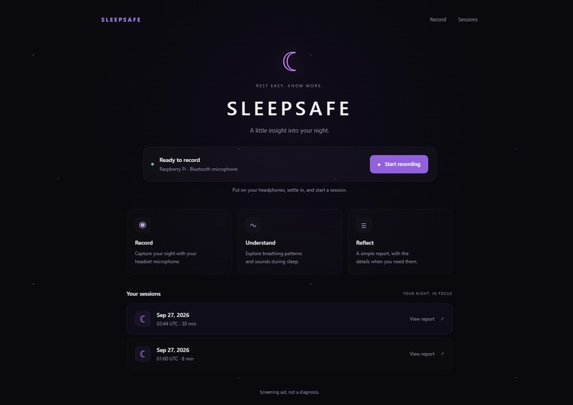 SleepSafe – screenshot 1