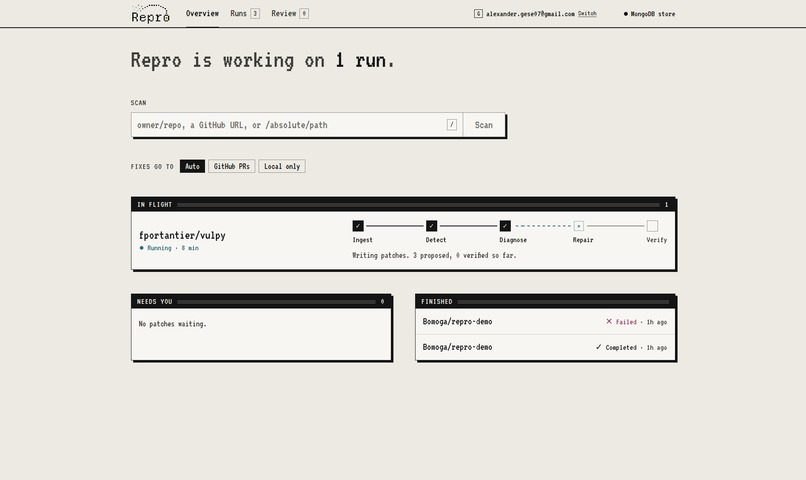 Repro – screenshot 3