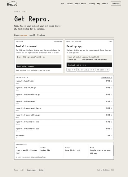 Repro – screenshot 4