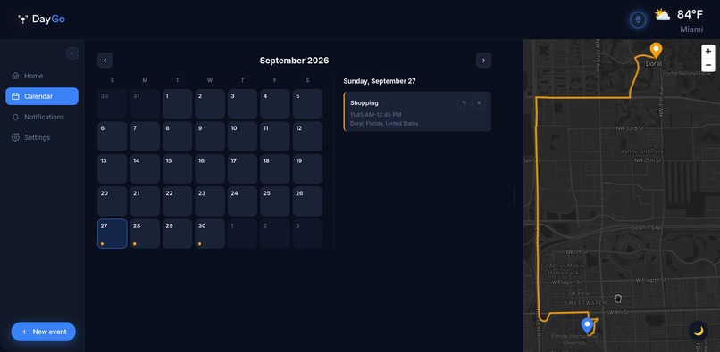 DayGo – screenshot 2