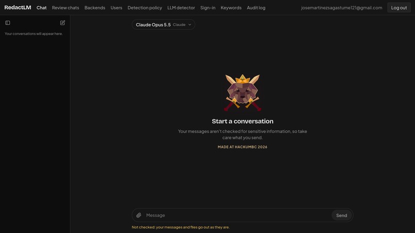 RedactLM – screenshot 1