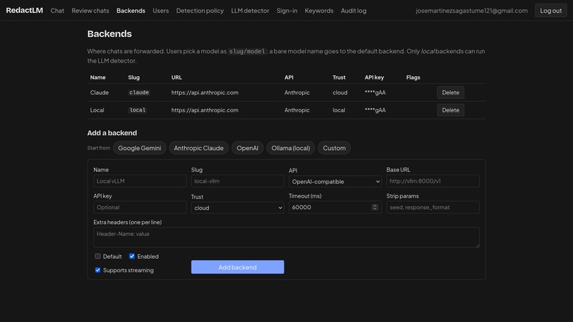 RedactLM – screenshot 3