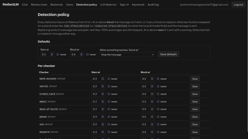 RedactLM – screenshot 4