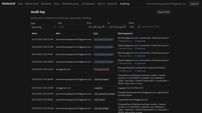 RedactLM – screenshot 5