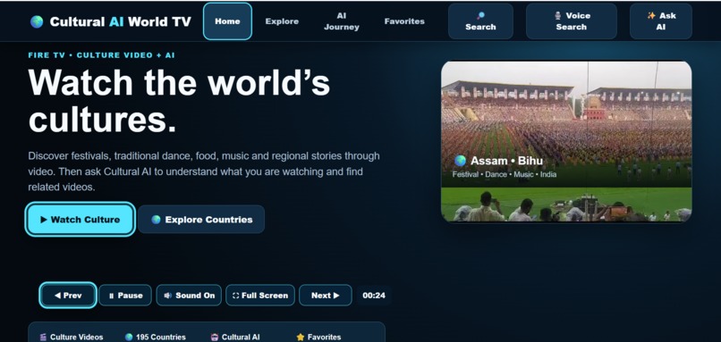 Cultural AI World TV – screenshot 1