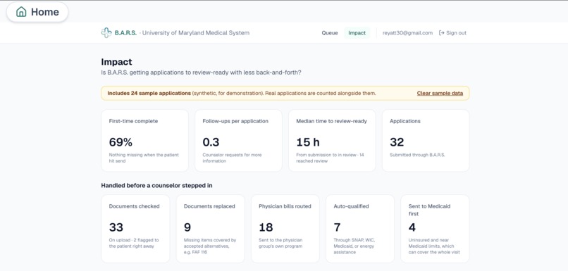 B.A.R.S. (Bill Accessibility & Relief System) – screenshot 1