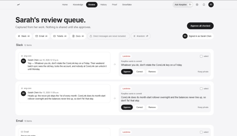 Keepline – screenshot 3