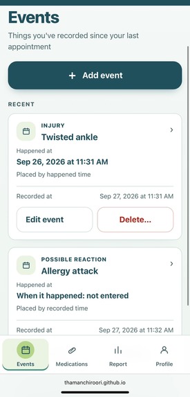 CareTrail – screenshot 4