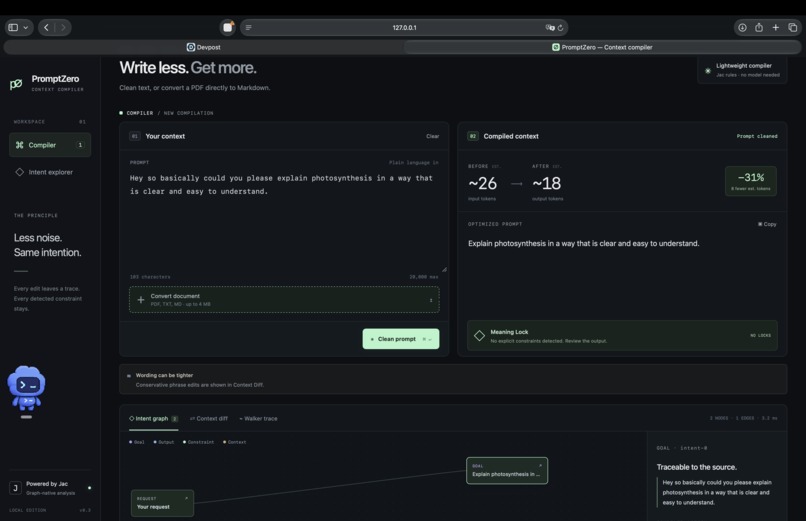 PromptZero – screenshot 1