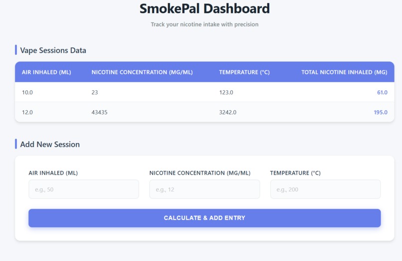 smokePal – screenshot 1
