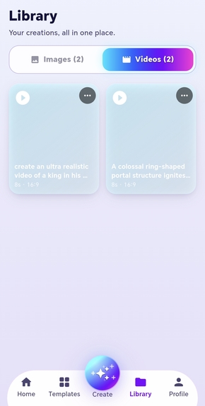 Vortex Vision – AI Image & Video Generator – screenshot 2