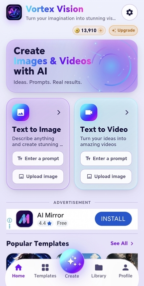 Vortex Vision – AI Image & Video Generator – screenshot 8