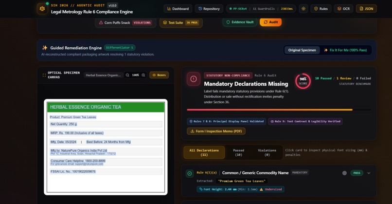 Legal metrology compilance scanner – screenshot 2